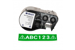 Brady M4C-1000-595-GN-WT / 170839, 25.40 mm x 7.62 m, vinil, fehér nyomtatás / zöld alapon
