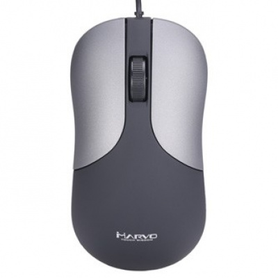 Marvo Egér DMS002GY, 1200DPI, optikák, 3 gomb, vezetékes USB, szürke, iroda