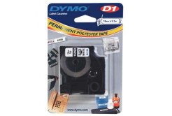 Dymo D1 16960, S0718070, 19mm x 5,5m fekete nyomtatás / fehér alapon, eredeti szalag