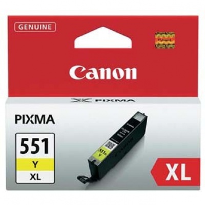 Canon CLI-551XLY sárga (yellow) eredeti tintapatron