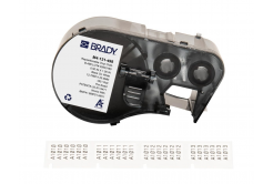 Brady M4-131-498 / 170788, 25.40 mm, Vinyl, fekete nyomtatás / fehér alapon
