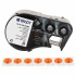 Brady M4-83-499-RD-BK / 170806, 12.70 mm, Nylon, fekete nyomtatás / piros alapon