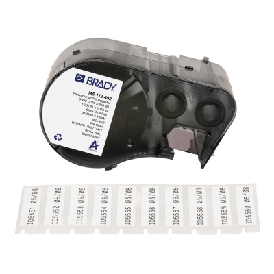 Brady M5-112-492 / 170899, 31.75 mm, Polyester, fekete nyomtatás / fehér alapon