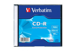 Verbatim 43347 CD-R Extra Protection, 1-csomag Slim Box, 700MB, 52x, 80 perc