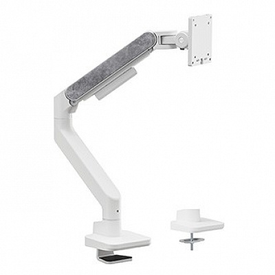 Powerton ERGO MONOA állítható monitortartó, fehér, 2-20KG, bilincs, 17"-49", 75x75/100x100