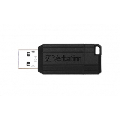 VERBATIM Flash Disk 64GB USB 2.0 Store 'n' Go PinStripe, černá