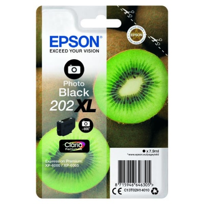 Epson 202XL C13T02H14010 foto fekete (photo black) eredeti tintapatron