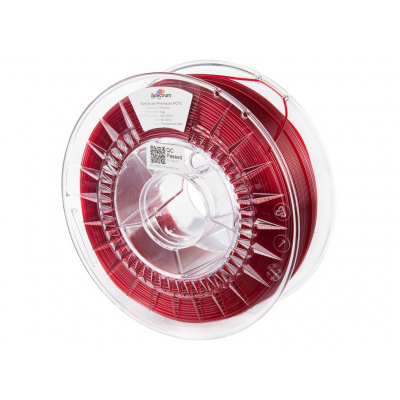 Spectrum 80738 3D filament, Premium PCTG, 1,75mm, 1000g, Átlátszó piros (Transparent red)