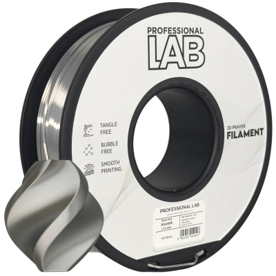 Professional Lab FG-P90-E1, 3D filament, PLA Silk, 1,75mm, 1000g, Ezüst (Silver)