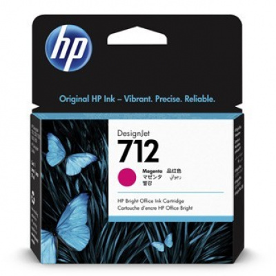 HP 712 3ED68A bíborvörös (magenta) eredeti tintapatron