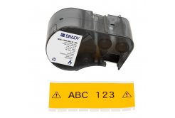 Brady M5C-1500-595-YL-BK / 170946, 38.10 mm x 7.62 m, vinil, fekete nyomtatás / sárga alapon