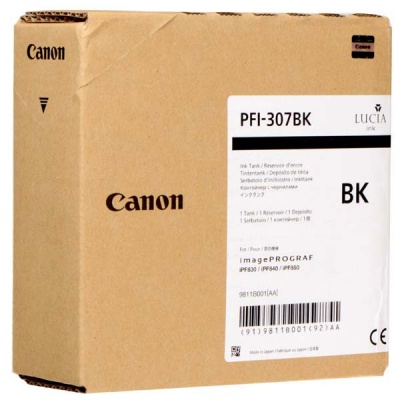 Canon PFI-307BK, 9811B001 fekete (black) eredeti tintapatron