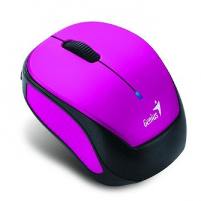 Genius Egér 9000R V3 31030020400, 1200DPI, 2.4 [GHz], optikai, 3 gomb, vezetéknélküli USB, lila, AA