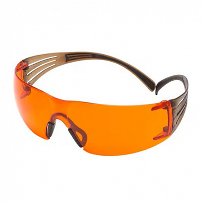 3M SF406SGAF-BLA védőszemüveg, narancssárga lencse, Anti-Fog / Anti-Scratch