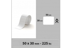 Niimbot 1ED00382702, 50x30mm, 225db, fehér önragasztó címkék