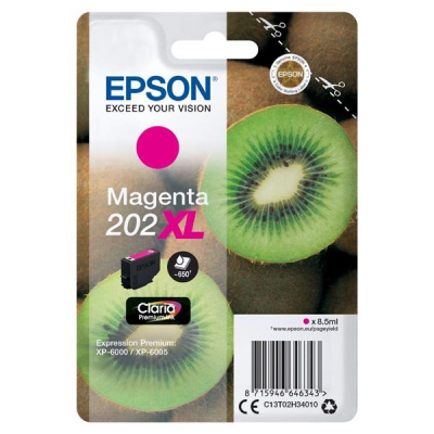 Epson 202XL C13T02H34010 bíborvörös (magenta) eredeti tintapatron