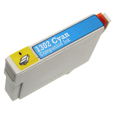 Epson T1302 cián (cyan) kompatibilis tintapatron