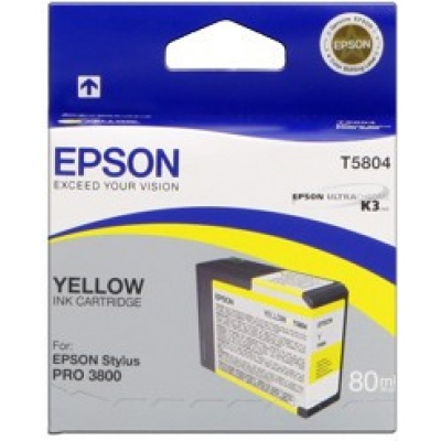 Epson T580400 sárga (yellow) eredeti tintapatron