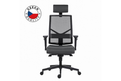 Powerton ERGO MARIE Kancelářské ergonomické křeslo, Tmavě šedé