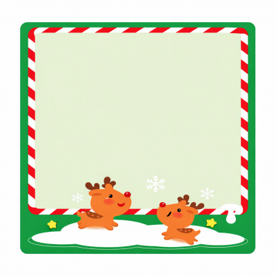 Niimbot 1EA03026202, 40x60mm, 125db, karácsonyi rénszarvas, színes önragasztó címkék