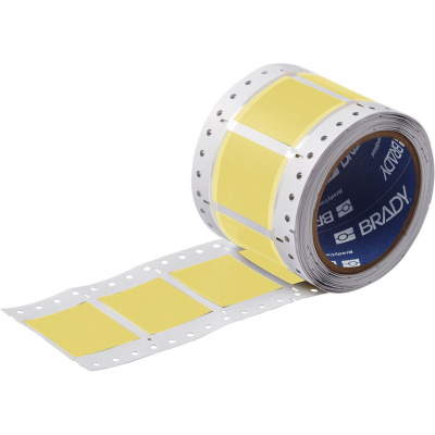 Brady 2LSZH-1000-2-YL-2 / 141195, címkék, THT Low Smoke Halogen Free Permasleeve Wire Marking Sleeves, 25.40 mm x 42.16 mm