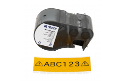 Brady M5C-1500-584-YL / 170938, 38.10 mm x 6.10 m, műanyag, fekete nyomtatás / sárga alapon