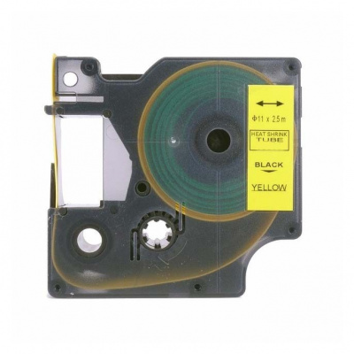 Dymo 18058, S0718340, 19mm x 1, 5m fekete nyomtatás / sárga alapon, kompatibilis szalag 
