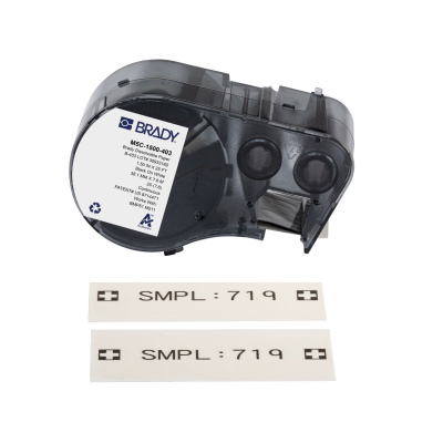 Brady M5C-1500-403 / 170858, 38.10 mm x 7.62 m, Paper, fekete nyomtatás / fehér alapon