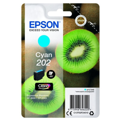 Epson 202 T02F24010 cián (cyan) eredeti tintapatron