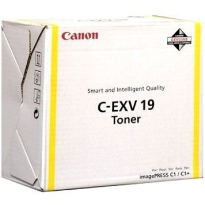 Canon C-EXV19 0400B002 sárga (yellow) eredeti toner