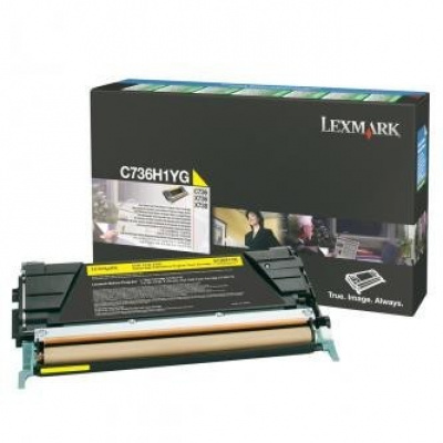 Lexmark C736H1YG sárga (yellow) eredeti toner