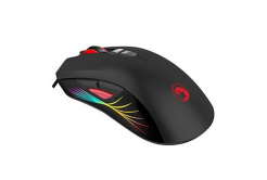 Marvo Egér M519, 12000DPI, optikák, 8tl., vezetékes USB, fekete, játék