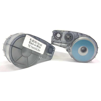 Brady M21-750-499 / 110895, Nylon Cloth, 19.05 mm x 4.88 m, fekete nyomtatás / fehér alapon, utángyártott szalag