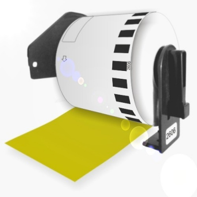 Brother DK-22606, 62mm x 15,24m, sárga, kompatibilis filmtekercs