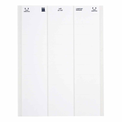 Brady LAT-21-747-1 / 024569, LaserTab Laser Printable Labels, 63.50 mm x 25.40 mm