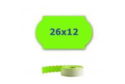 Árcímkék fogók címkézéséhez, 26mm x 12mm, 900db, zöld jelzés