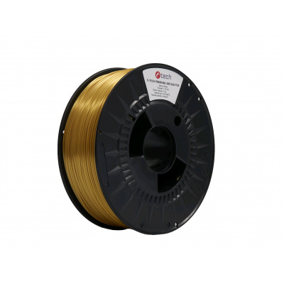 C-Tech 3DF-P-SPLA1.75-BRASS 3D filament, PREMIUM LINE, Silk PLA, 1,75mm, 1000g, Sárgaréz (Brass)