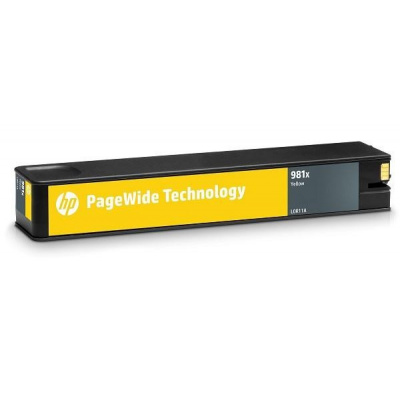 HP 981X, L0R11A sárga (yellow) eredeti tintapatron