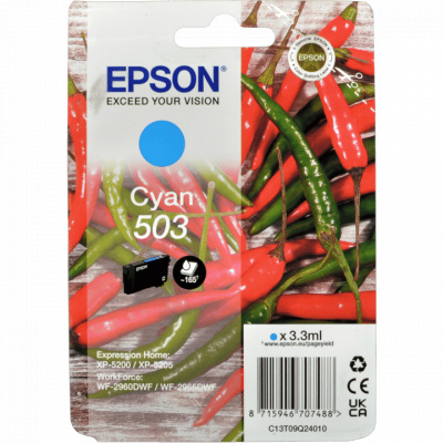 Epson 503 T09Q240 C13T09Q24010 cián (cyan) eredeti tintapatron