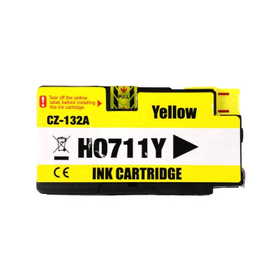 Utángyártott tintapatron a HP 711 CZ132A sárga (yellow)