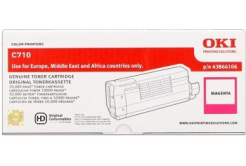 OKI 44318606 bíborvörös (magenta) eredeti toner