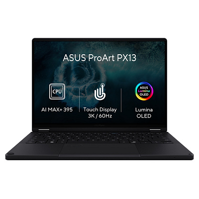 ASUS ProArt PX13/HN7306EA-OLED080X/AIMAXPLUS-395/13,3"/2880x1800/T/64GB/1TB/AMD int/W11P/Fekete/2R