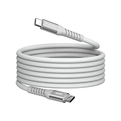 VERBATIM USB-C Sync & Charge kábel, 60 W, mágneses, 120 cm, szürke