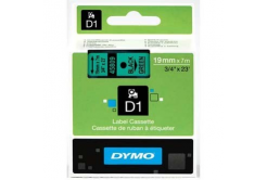 Dymo D1 45809, S0720890, 19mm x 7m, fekete nyomtatás / zöld alapon, eredeti szalag