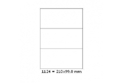 Öntapadó címkék 210 x 99 mm, 3 címkék, A4, 100 ív