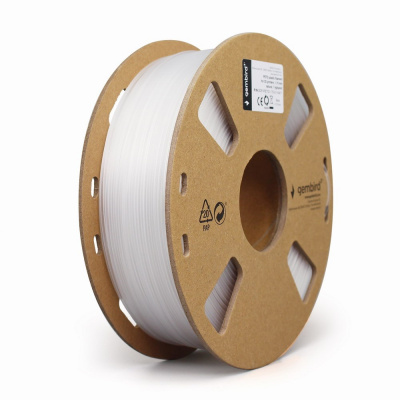 Gembird 3DP-PETG1.75-01-W, 3D filament, PETG, 1,75mm, 1000g, Fehér (White)