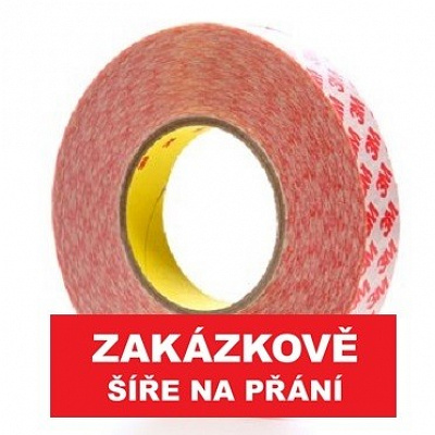 3M™ oboustranná páska GPT-020F, čirá, tl. 0,2 mm, plastový liner 1000 mm x 50 m