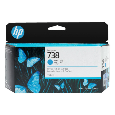 HP 738 498N5A cián (cyan) eredeti tintapatron