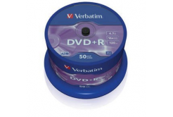 VERBATIM DVD+R(50 csomag) orsó/általános kiskereskedelem/16x/4,7 GB