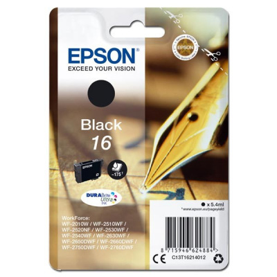 Epson 16 C13T16214012 fekete (black) eredeti tintapatron